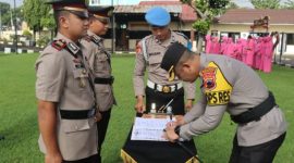 Kegiatan Sertijab Kasat Binmas dan dua Kapolsek oleh Kapolres Boyolali, AKBP Indra Maulana Saputra. Rabu (4/2/2026).