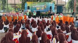 Suasana HUT SMPN 2 Jati Kudus ke 42 berlangsung meriah. Jumat (6/2/2026).