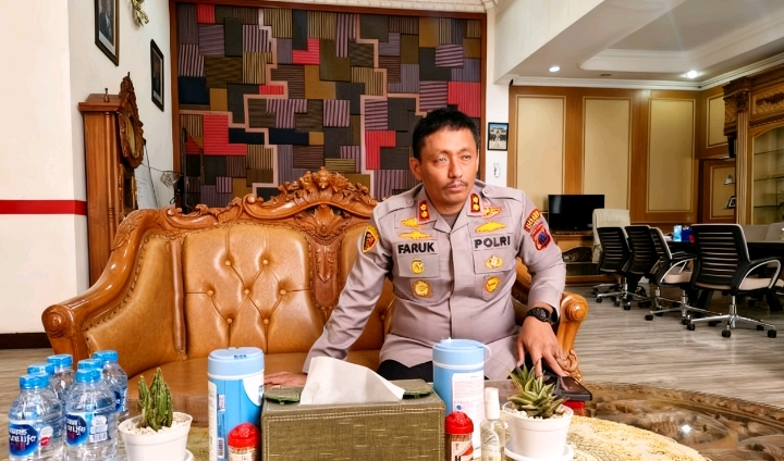 Kapolres Klaten, AKBP Moh. Farug Rozi, saat ditemui wartawan dalam sebuah audiensi.
