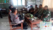 Perhutani BKPH Tanggungharjo, saat rapat bersama Danramil 19/Tanggungharjo dan Kapolsek Tanggungharjo, Kabupaten Grobogan. Membahas penguatan keamanan hutan.