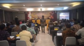 Suasana Musyawarah Provinsi (Musprov)  Institut Karate-Do Indonesia (INKAI) Jawa Tengah, yang berlangsung di Kusuma Hotel, Bandungan, Sabtu (18/4/2026).