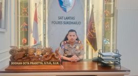 Kasat Lantas Polres Sukoharjo, Ipda Doohan Octa P., S.Tr.K., S.I.K., dalam wawancaranya, Senin (20/4/2026).