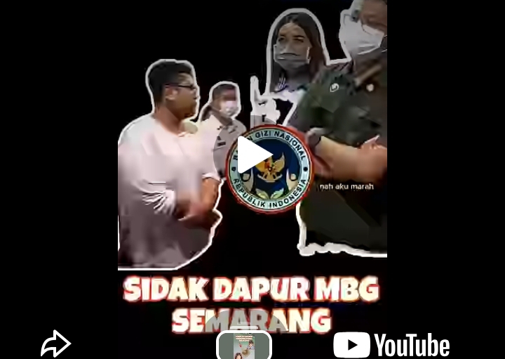 SS: Video viral sidak dapur MBG Lempongsari, Kec. Gajahmungkur, Kota Semarang.