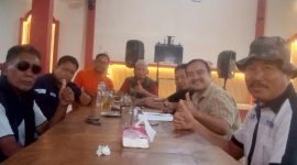 Suasana rapat koordinasi IPJT DPC Grobogan di Kuliner Joglo Ndeso, Jalan Kapung-Ngambakrejo, Kecamatan Tanggungharjo, Senin (20/4/2026).
