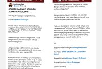 SS: Gambar surat terbuka untuk Bupati Grobogan .