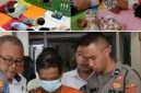 Kondisi balita, dan tersangka saat diamankan polisi.