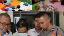 Kondisi balita, dan tersangka saat diamankan polisi.