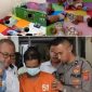 Kondisi balita, dan tersangka saat diamankan polisi.