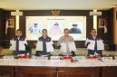 Polda Jateng, saat konferensi pers ungkap dugaan tindak pidana korupsi dalam proses pengajuan dan realisasi kredit di Perumda BPR Bank Purworejo yang diduga berlangsung selama kurun waktu 2013 hingga 2023.