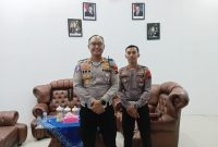 Kepala Satuan Lalu Lintas Polres Batang, AKP Eka Hendra Ardiansyah (kiri) bersama Kanit Gakkum Satlantas Polres Batang.