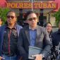 Kuasa hukum tersangka, Bagas Pamenang Nugroho, SH., MH, didampingi ormas Squad Nusantara dan keluarga pihak tersangka.