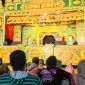 Suasana pertunjukan seni ketoprak lakon Jaka Tingkir Desa Kedungsari, Kec. Gebog, Kab. Kudus.Minggu (10/5/2026) malam.