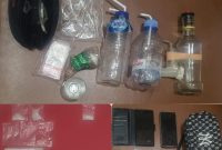 Kolase foto: sejumlah barang bukti yang diamankan pihak kepolisian.