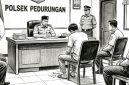 Gambar ilustrasi: Satu pelaku diamankan di kantor polisi.