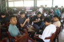 Nampak para peserta sedang mengikuti Kapolres Cup Turnamen E-Sport Mobile Legend Season 2.