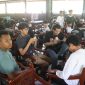Nampak para peserta sedang mengikuti Kapolres Cup Turnamen E-Sport Mobile Legend Season 2.