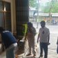 Satreskrim Polres Blora, saat mengecek TKP.