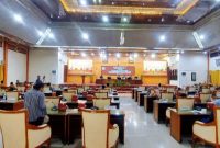 Suasana sidang paripurna DPRD Kabupaten Demak, penyerahan Rancangan Peraturan Daerah (Raperda) tentang Pertanggungjawaban Pelaksanaan APBD Kabupaten Demak Tahun Anggaran 2025.