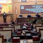 Suasana sidang paripurna ke 19 DPRD Demak 2026. penyampaian pandangan umum fraksi-fraksi terhadap Rancangan Raperda tentang Pertanggungjawaban Pelaksanaan Anggaran APBD Kabupaten Demak Tahun Anggaran 2025.
