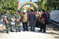 Suasana acara penutupan KBM TNI Tahap VIII di Desa Mojoagung, Kec. Karangrayung, Kab. Grobogan. 