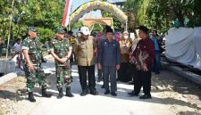 Suasana acara penutupan KBM TNI Tahap VIII di Desa Mojoagung, Kec. Karangrayung, Kab. Grobogan.