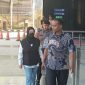 Bupati Sukoharjo Etik Suryani, saat tiba di gedung KPK, untuk menjalani pemeriksaan.