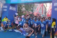 Peserta Bhayangkara Run 2026 Grobogan, saat meninggalkan garis start.