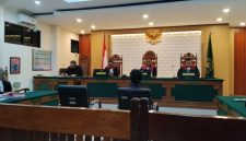 Suasana sidang kasus ilegal logging kades Lebengjumuk di Pengadilan Negeri (PN) Purwodadi, Grobogan Rabu (26/8/2026).