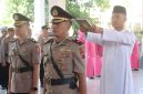 Foto dari kanan, Kompol Yuniarto Assidiq, dan Kompol Hendrie Suryo Liquisasono, saat sertijab Wakapolres Demak.